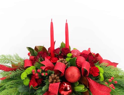 You will be amazed at the freshness and quality of the Mayfield Florist elegant Christmas centerpieces
