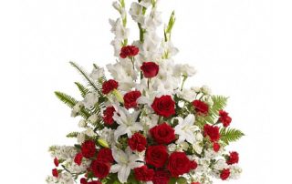 Mayfield Florist Sympathy and Funeral Floral Products Standing Funeral Sprays, Fireside Baskets, Casket Flowers, Wreaths