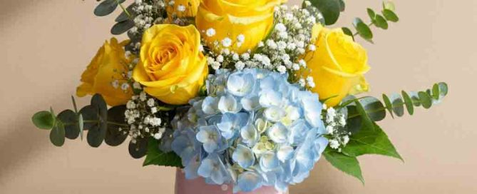 New baby Flowers with Roses and Hydrangea